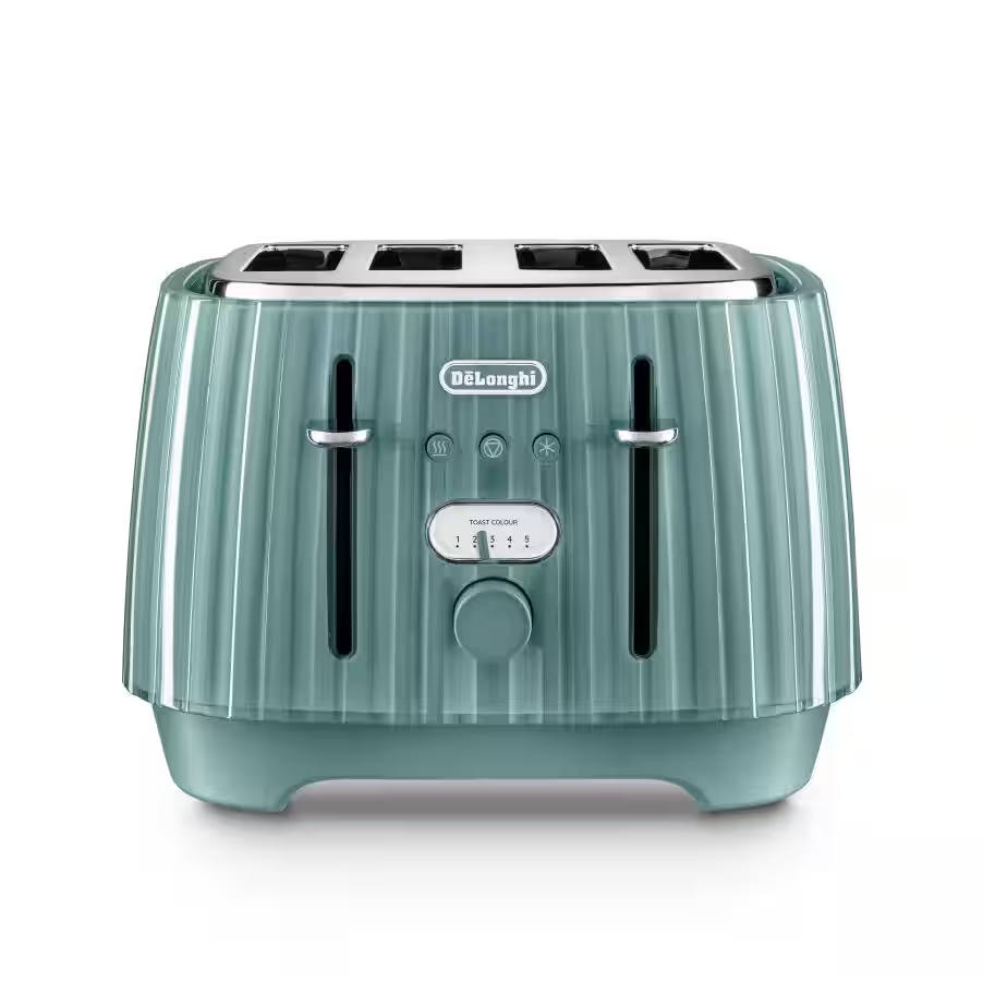 Ballerina 4 slice Laguna Green Toaster