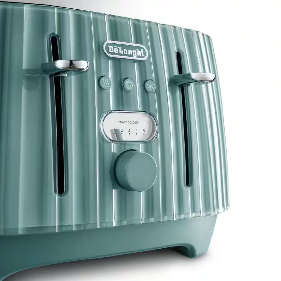 Ballerina 4 slice Laguna Green Toaster