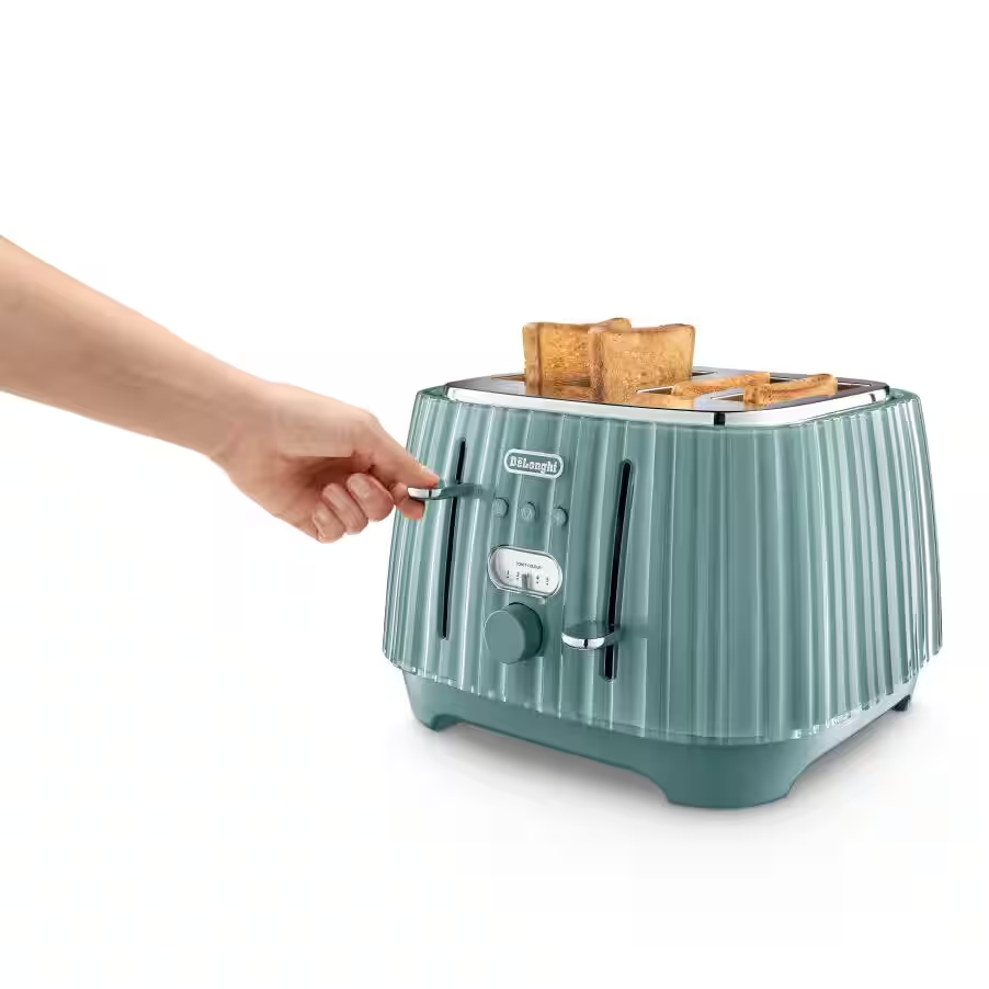 Ballerina 4 slice Laguna Green Toaster