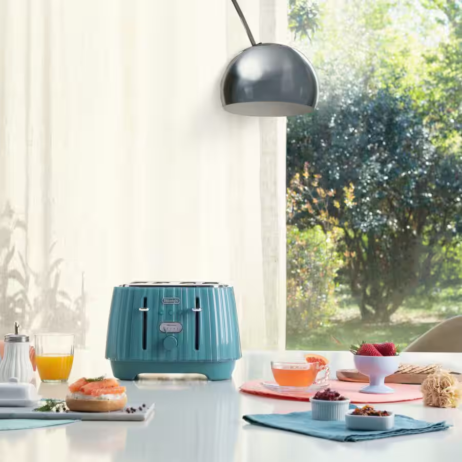 Ballerina 4 slice Laguna Green Toaster
