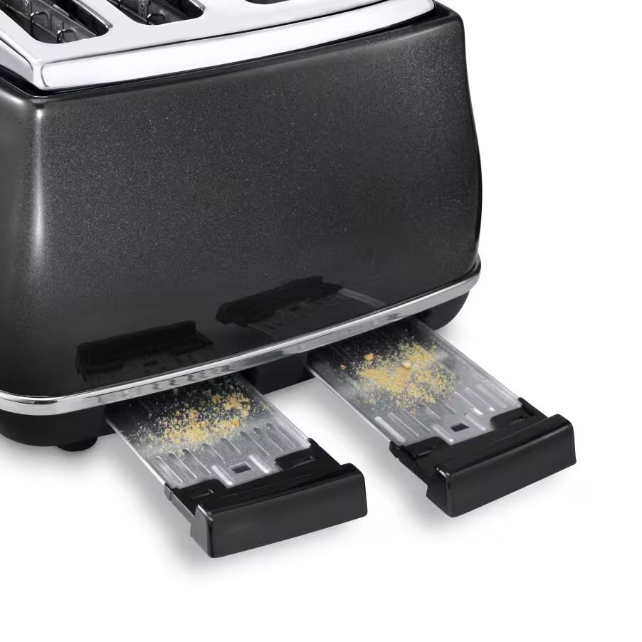 Icona Micalite 4 slice Black Toaster