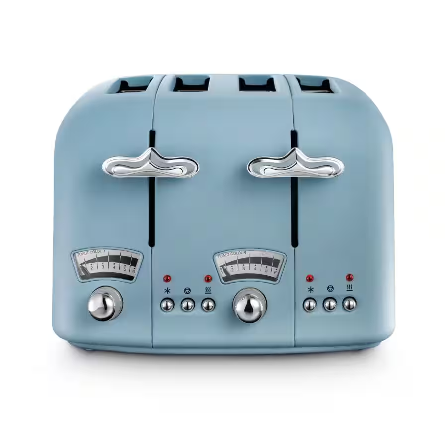 Argento Flora 4 slice Blue Toaster