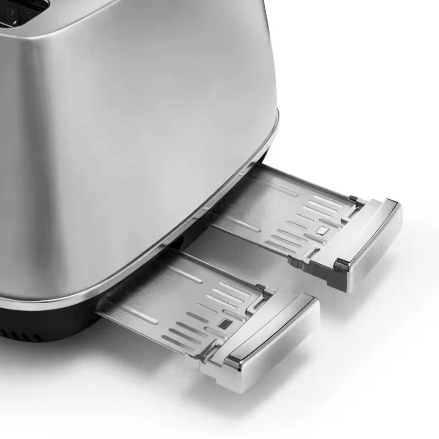 Distinta X Silver Stainless Steel Four Slot Toaster