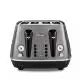Distinta X Silver Stainless Steel Four Slot Toaster