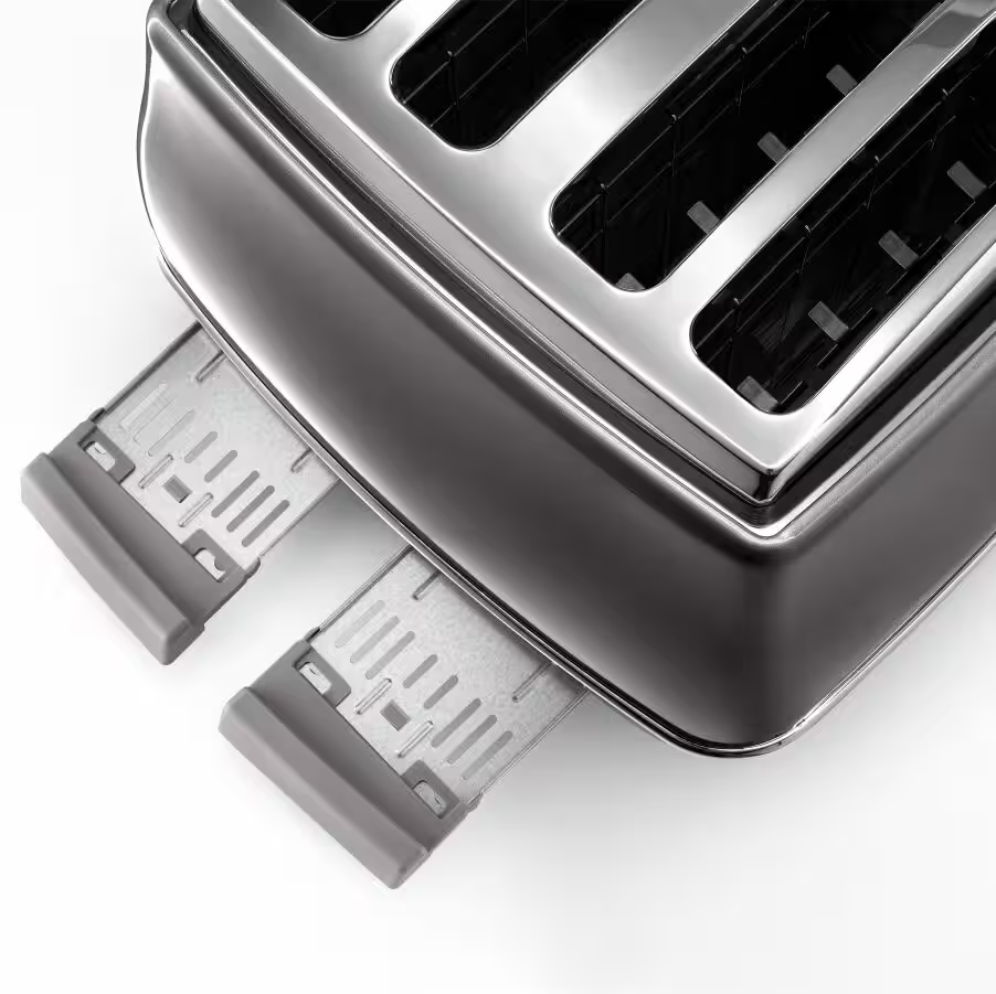 Icona Metallics 4 slice Metallic Grey Toaster