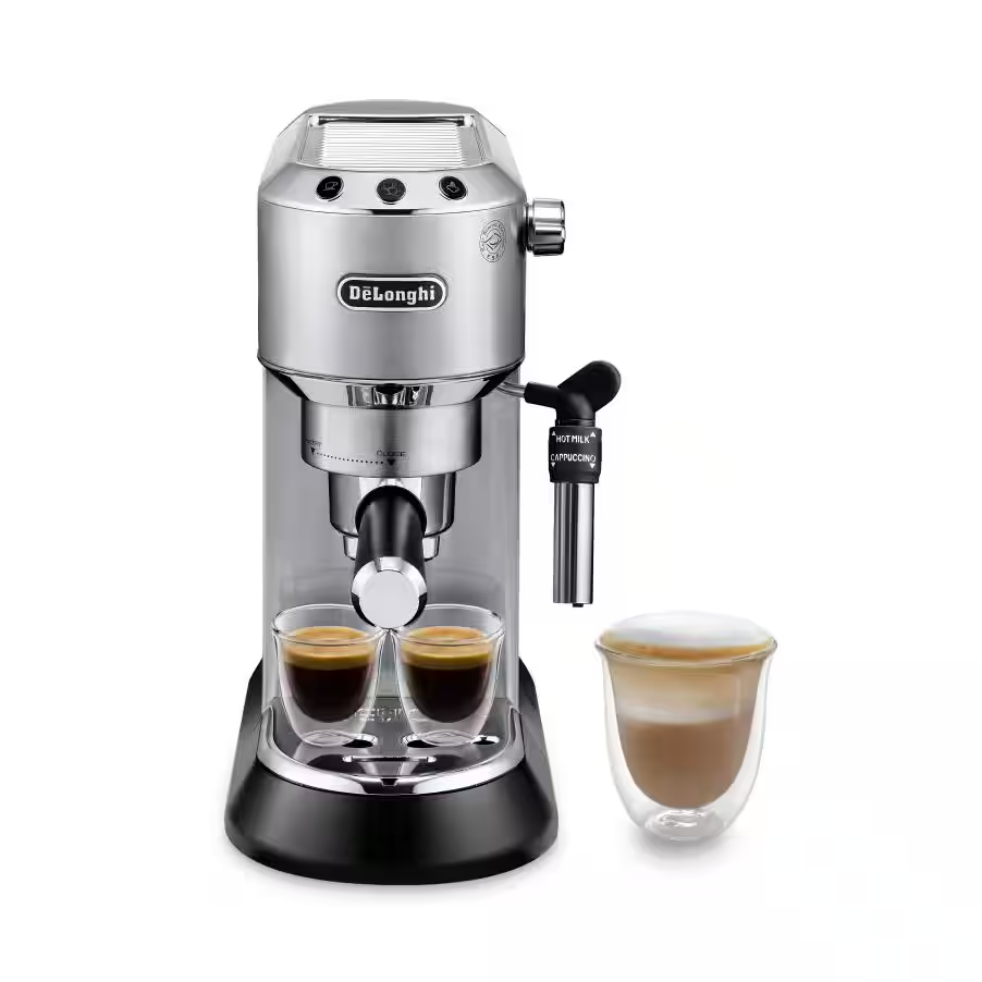 Dedica Style Pump Espresso Coffee Machine- Silver