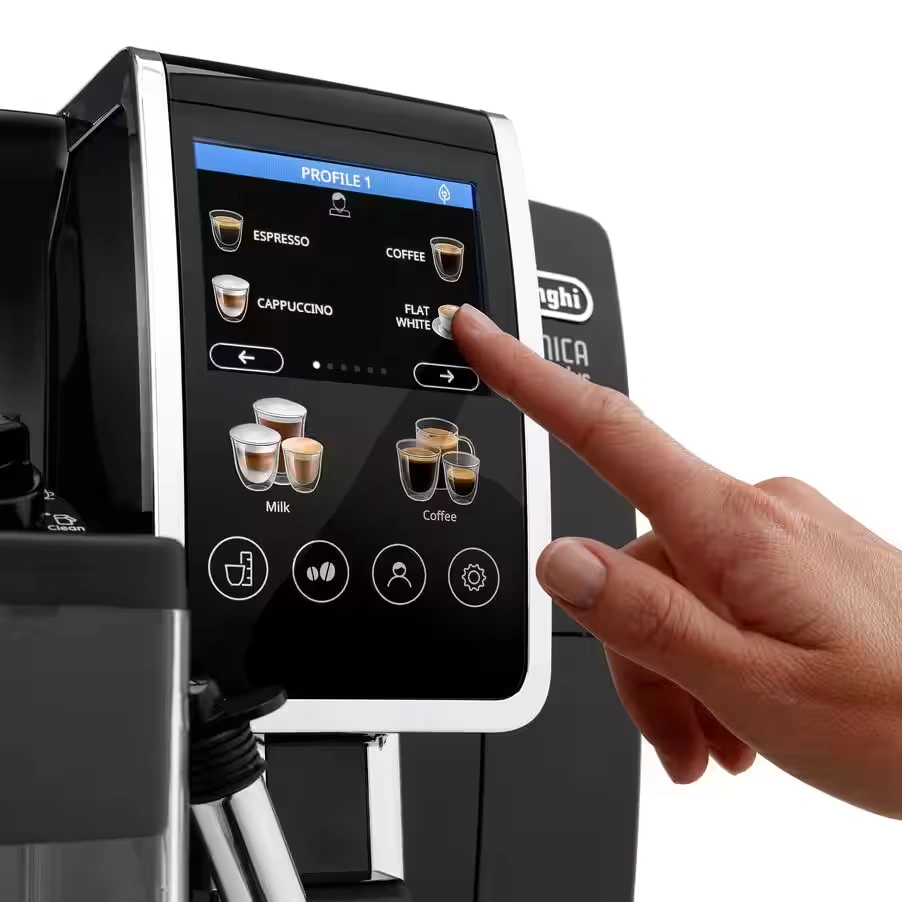 Dinamica Plus Fully Automatic Bean to Cup Coffee Machine with Colour Touch-Screen Menu - Black 3 Dinamica Plus Fully Automatic Bean to Cup Coffee Machine with Colour Touch-Screen Menu - Black
