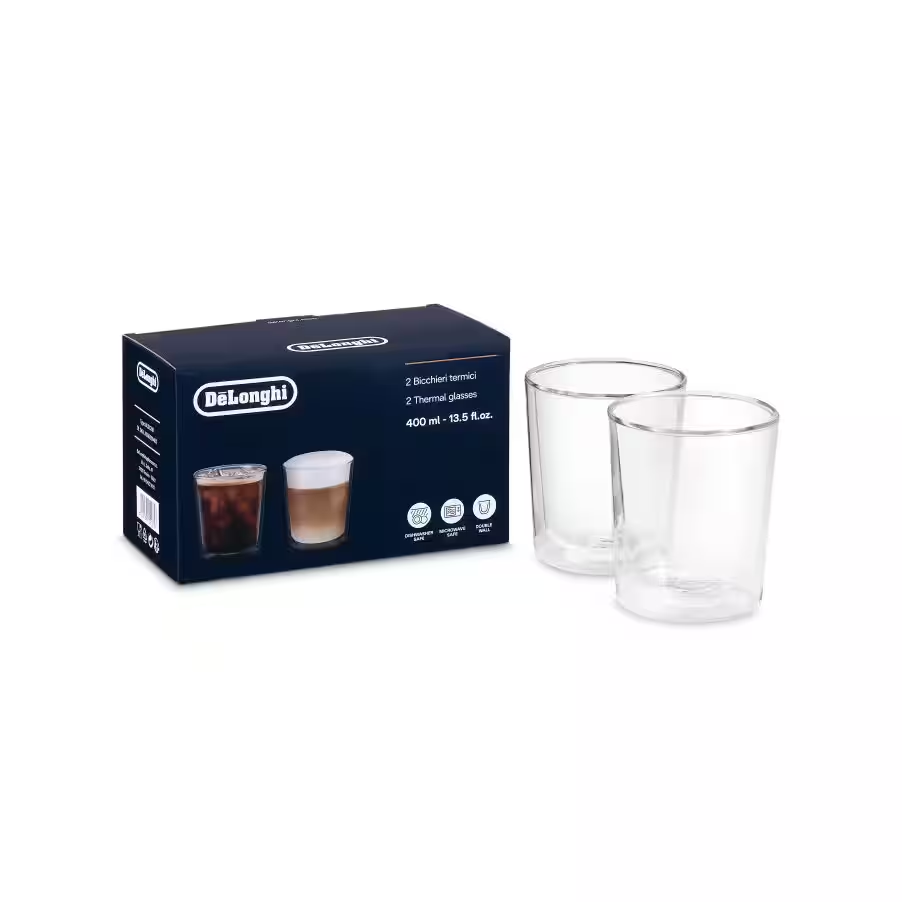 Double wall thermal glasses, 400 ml, set of 2