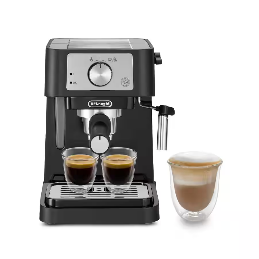 Stilosa Manual espresso coffee machine - Black and Silver