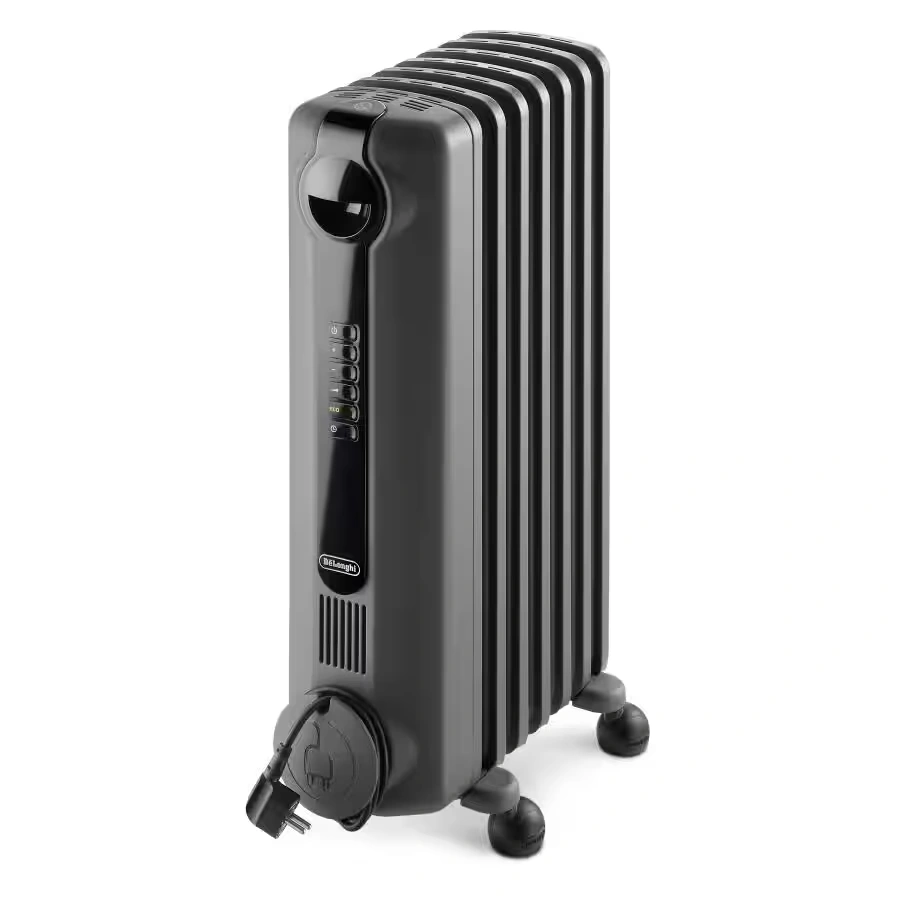 Radia S Grey Oil filled radiator 1.5KW Electric Timer