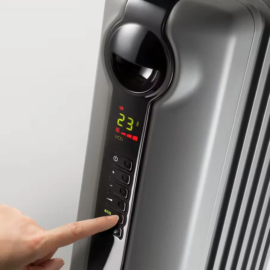 Radia S Grey Oil filled radiator 1.5KW Electric Timer