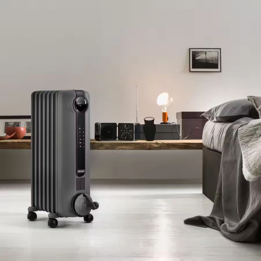 Radia S Grey Oil filled radiator 1.5KW Electric Timer