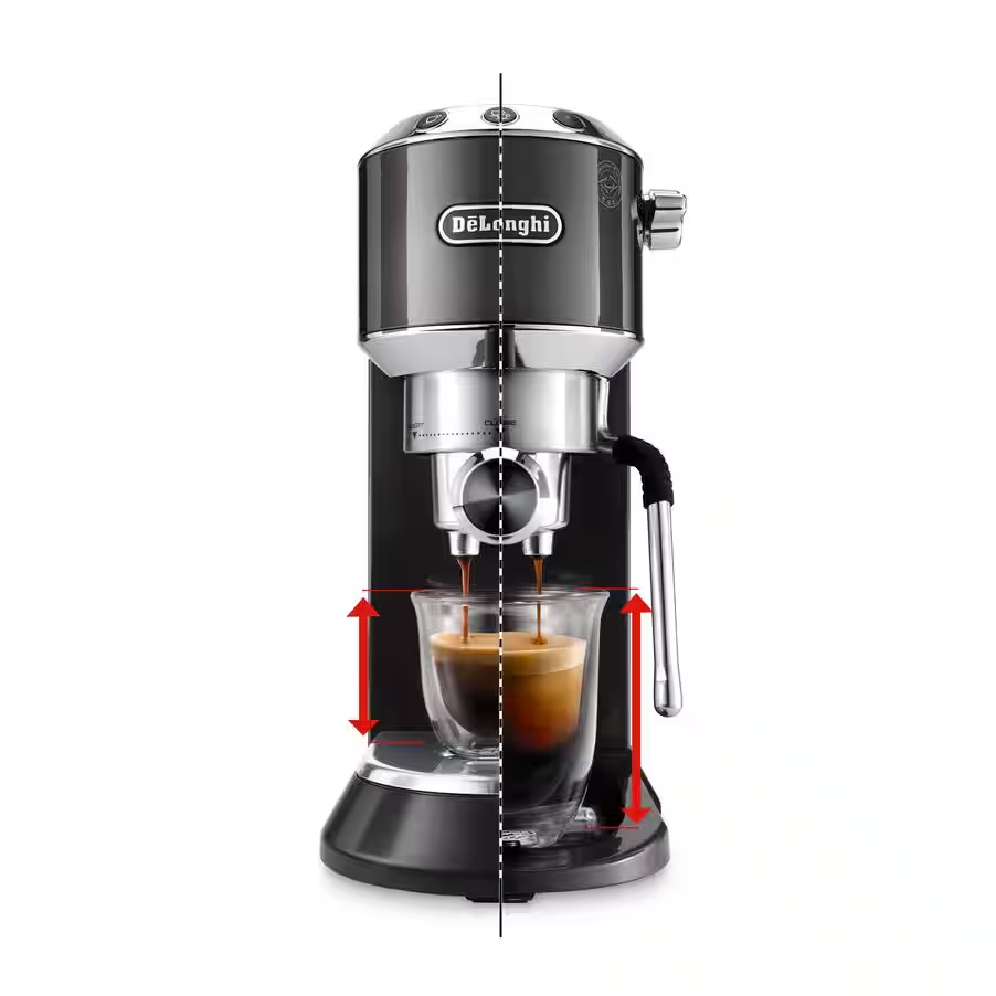 NEW Dedica Arte Manual Espresso Coffee Maker with new milk frothing function - Grey 3 NEW Dedica Arte Manual Espresso Coffee Maker with new milk frothing function - Grey