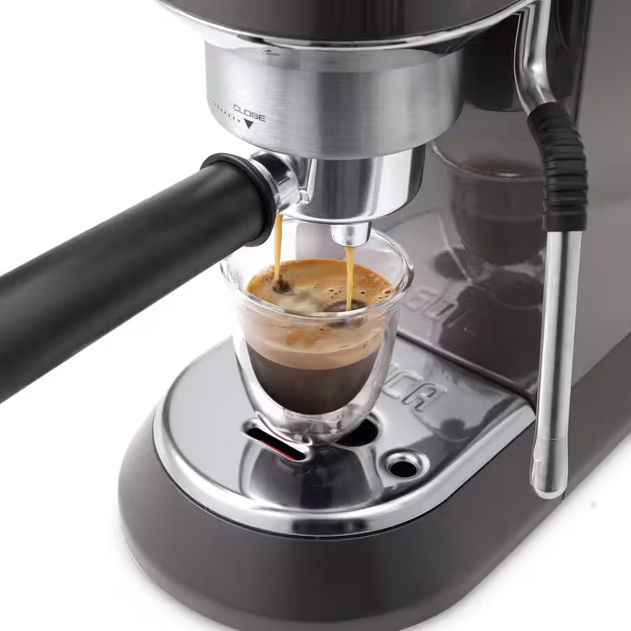 NEW Dedica Arte Manual Espresso Coffee Maker with new milk frothing function - Grey 5 NEW Dedica Arte Manual Espresso Coffee Maker with new milk frothing function - Grey