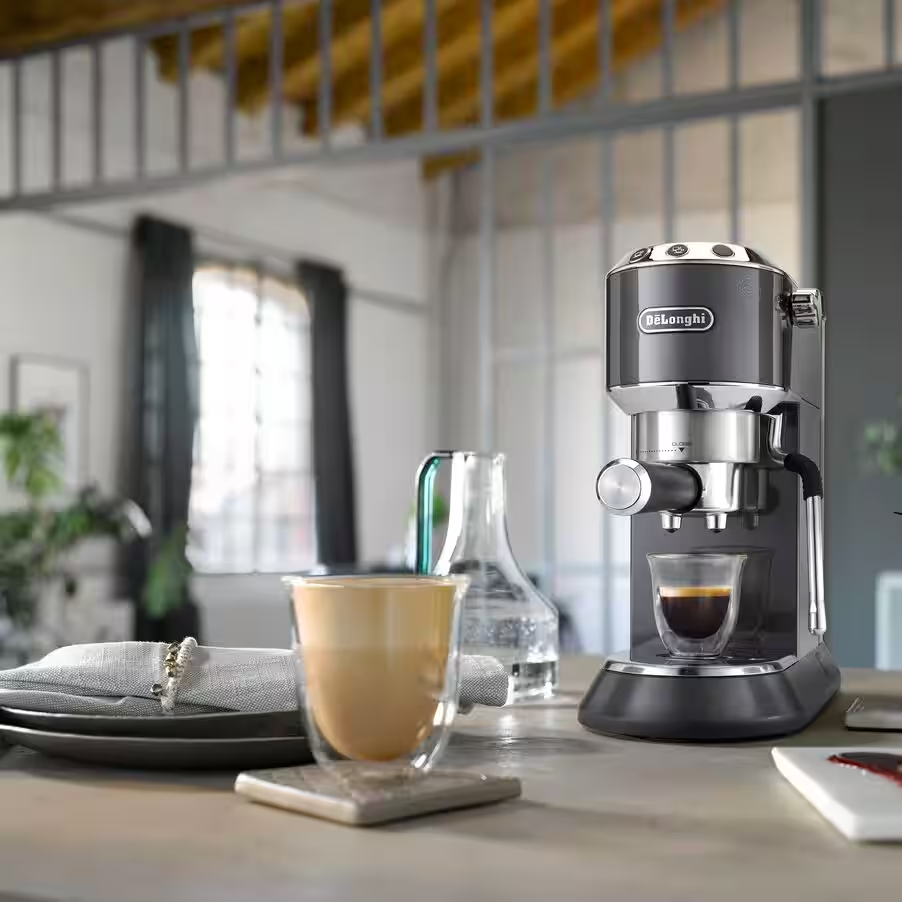 NEW Dedica Arte Manual Espresso Coffee Maker with new milk frothing function - Grey 7 NEW Dedica Arte Manual Espresso Coffee Maker with new milk frothing function - Grey