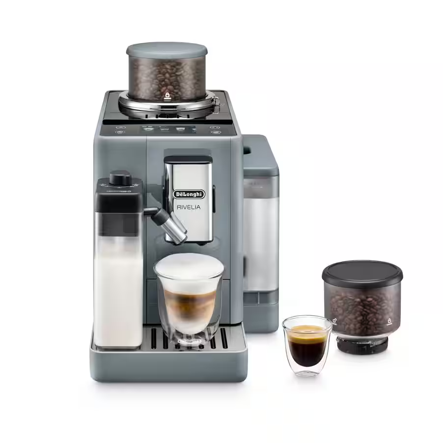 Rivelia Automatic Compact Bean to Cup Coffee Machine - Pebble Grey 1 Rivelia Automatic Compact Bean to Cup Coffee Machine - Pebble Grey