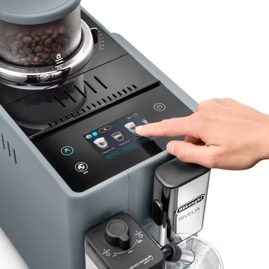 Rivelia Automatic Compact Bean to Cup Coffee Machine - Pebble Grey 3 Rivelia Automatic Compact Bean to Cup Coffee Machine - Pebble Grey