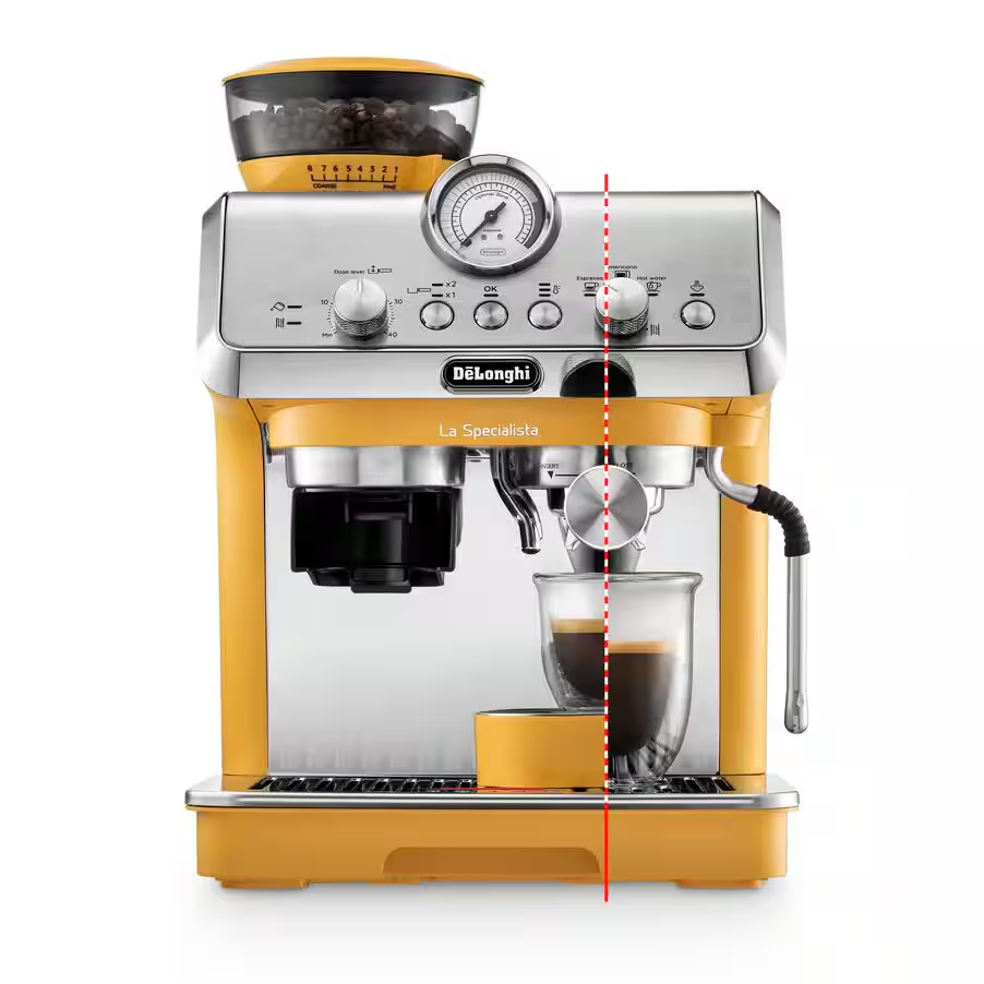 La Specialista Arte Compact Manual Bean to Cup coffee machine - Yellow