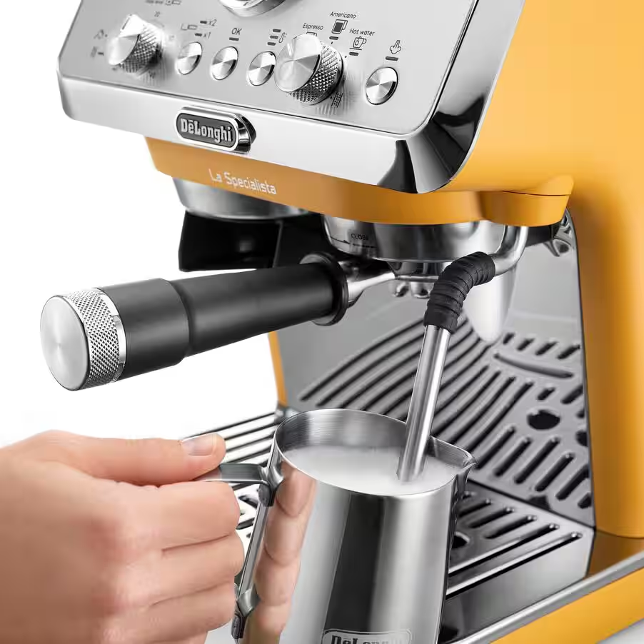 La Specialista Arte Compact Manual Bean to Cup coffee machine - Yellow