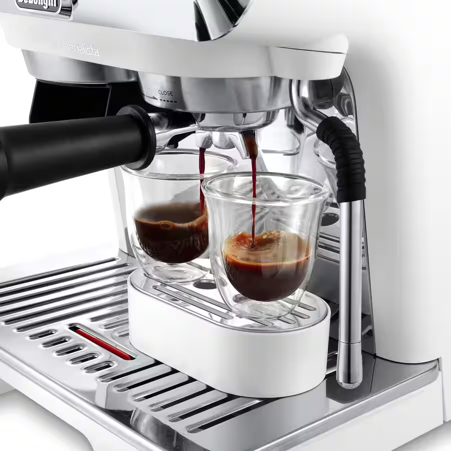 La Specialista Arte Compact Manual Bean to Cup Coffee Machine - White