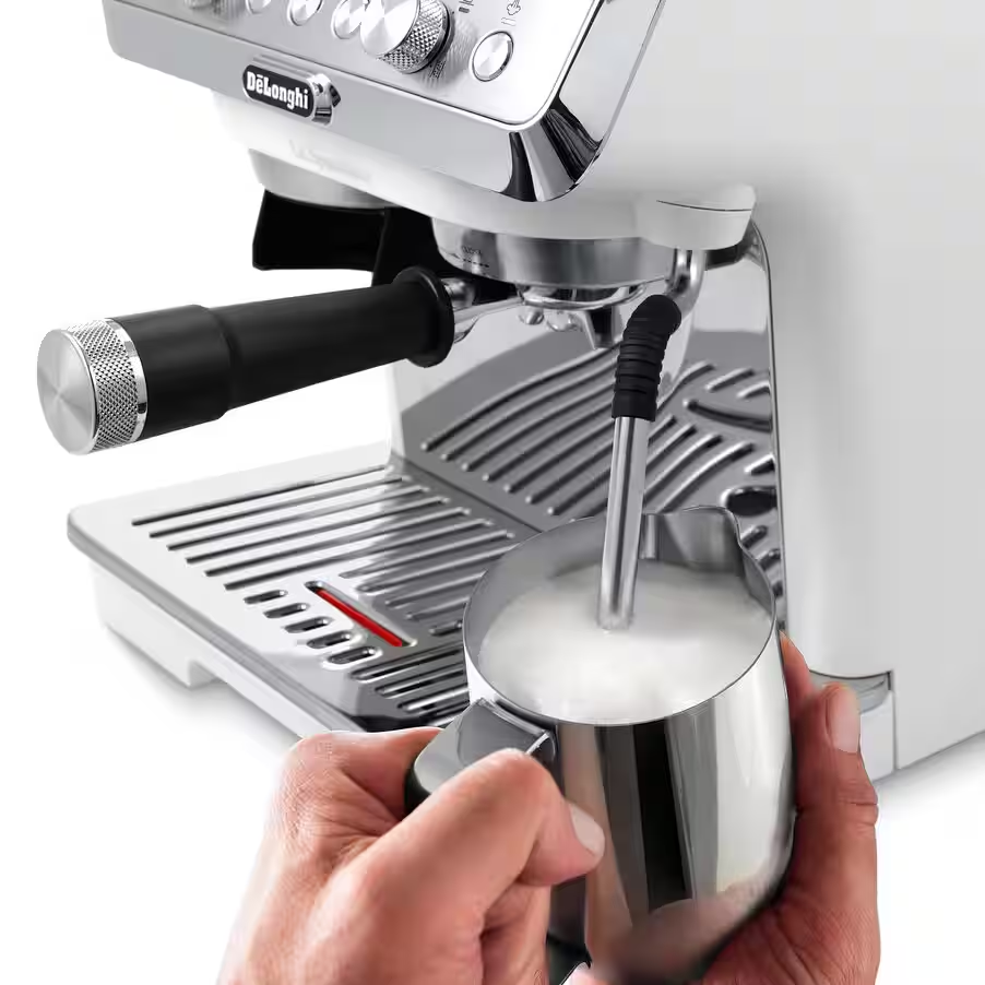 La Specialista Arte Compact Manual Bean to Cup Coffee Machine - White