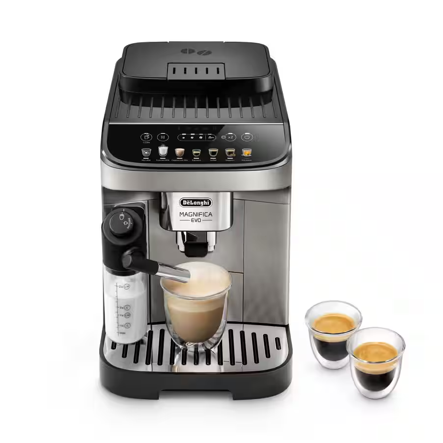 Magnifica Evo Fully Automatic Bean to Cup Coffee Machine - Titanium/ Black