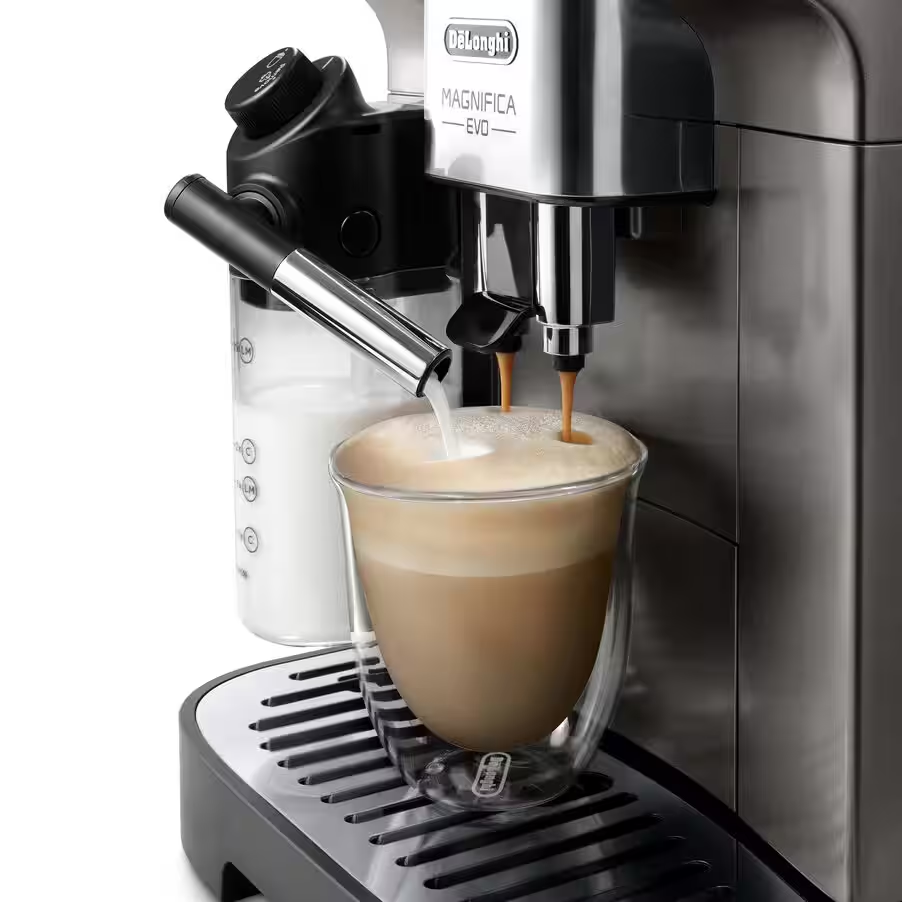 Magnifica Evo Fully Automatic Bean to Cup Coffee Machine - Titanium/ Black