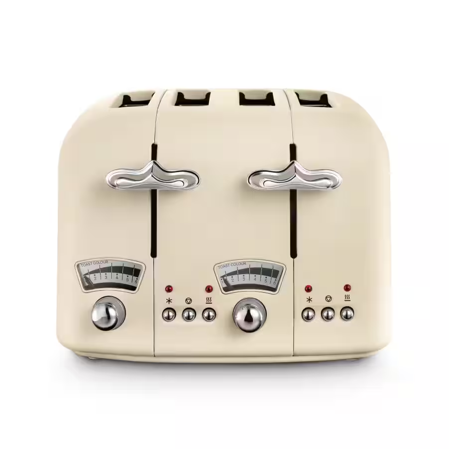 Argento Flora 4 slice Cream Toaster