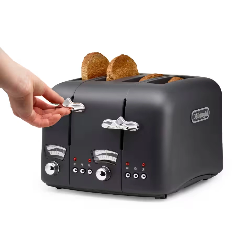 Argento Silva 4 slice Grey Toaster 3 Argento Silva 4 slice Grey Toaster