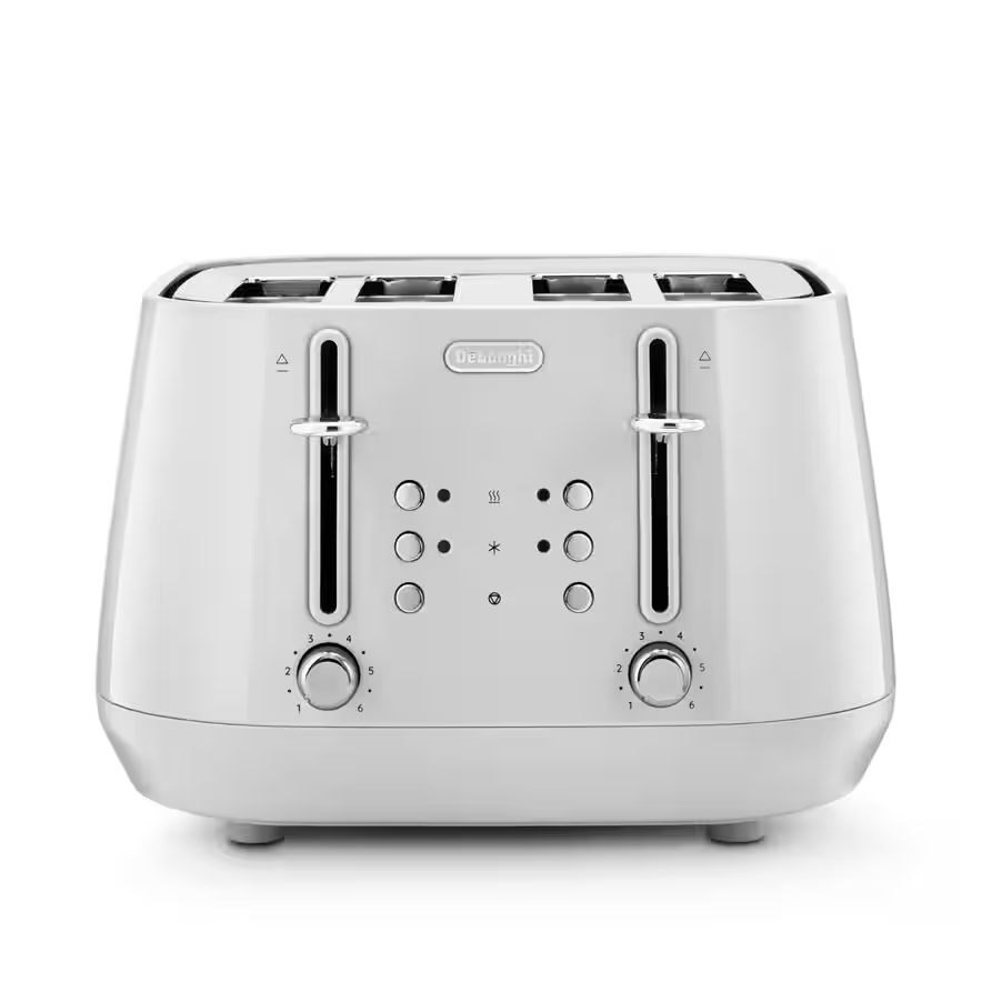 Eclettica 4 Slot Toaster - Whimsical White