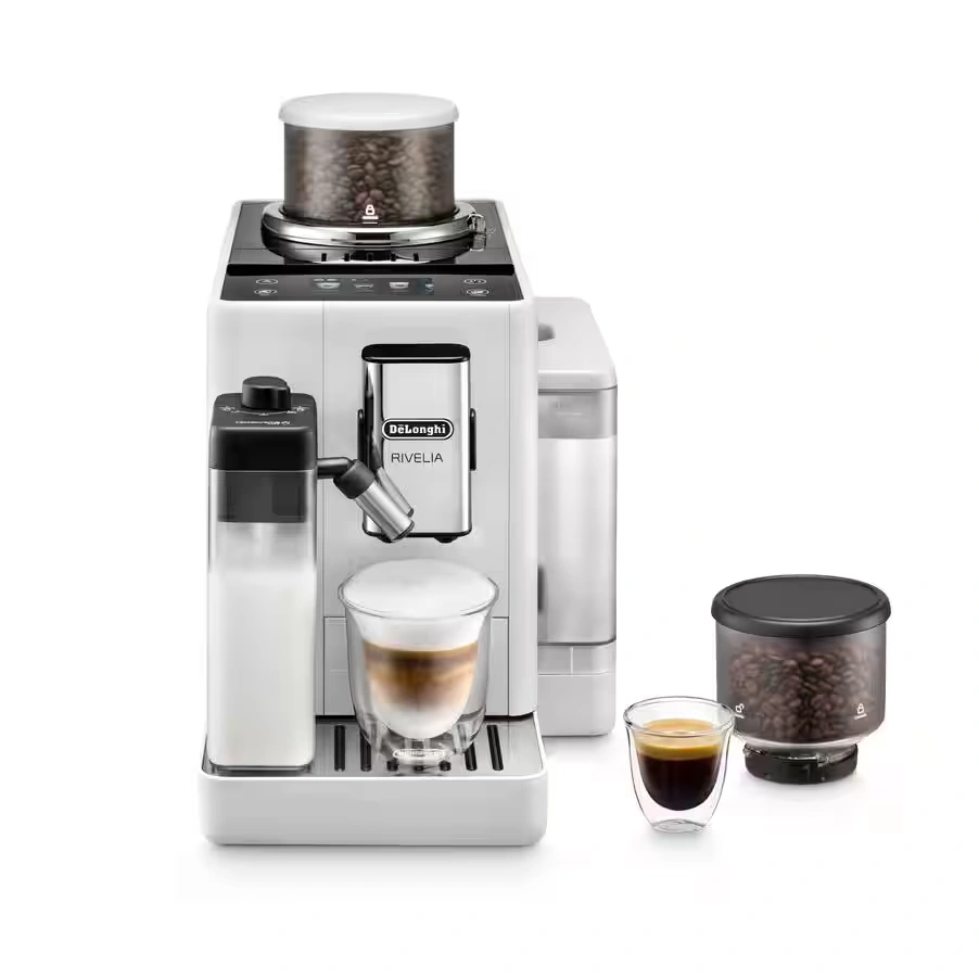 Rivelia automatic compact bean to cup coffee machine - Arctic White