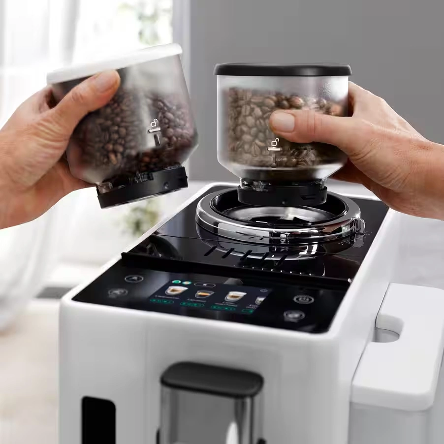 Rivelia automatic compact bean to cup coffee machine - Arctic White