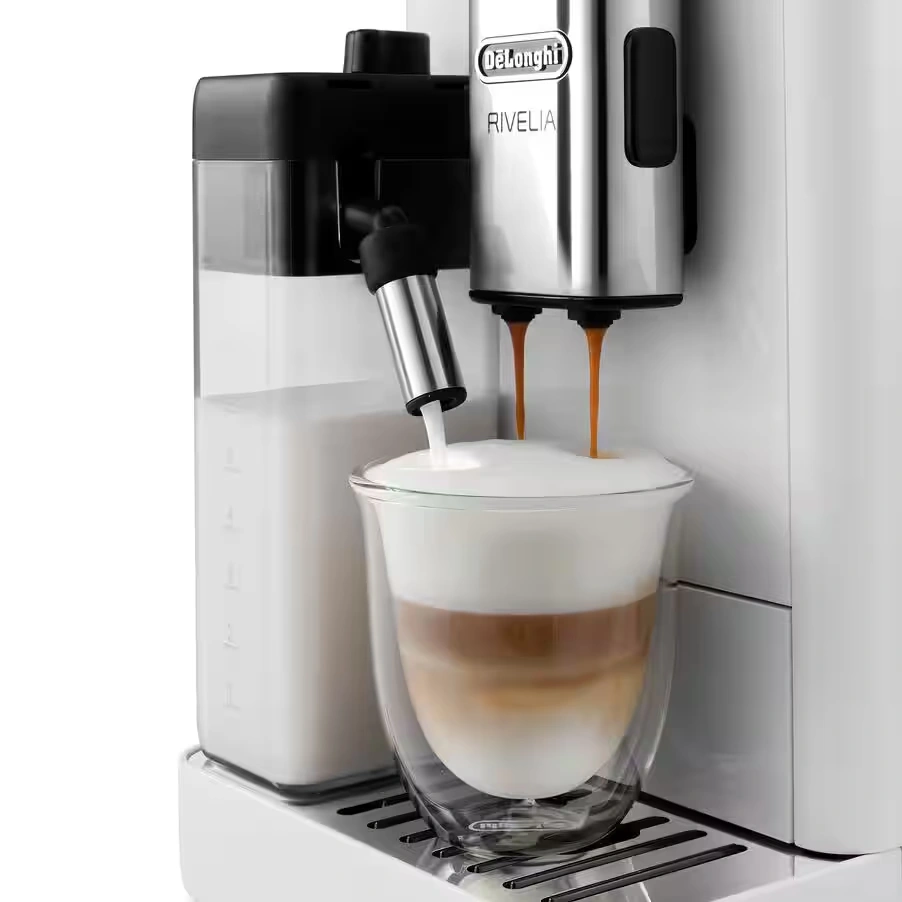 Rivelia automatic compact bean to cup coffee machine - Arctic White