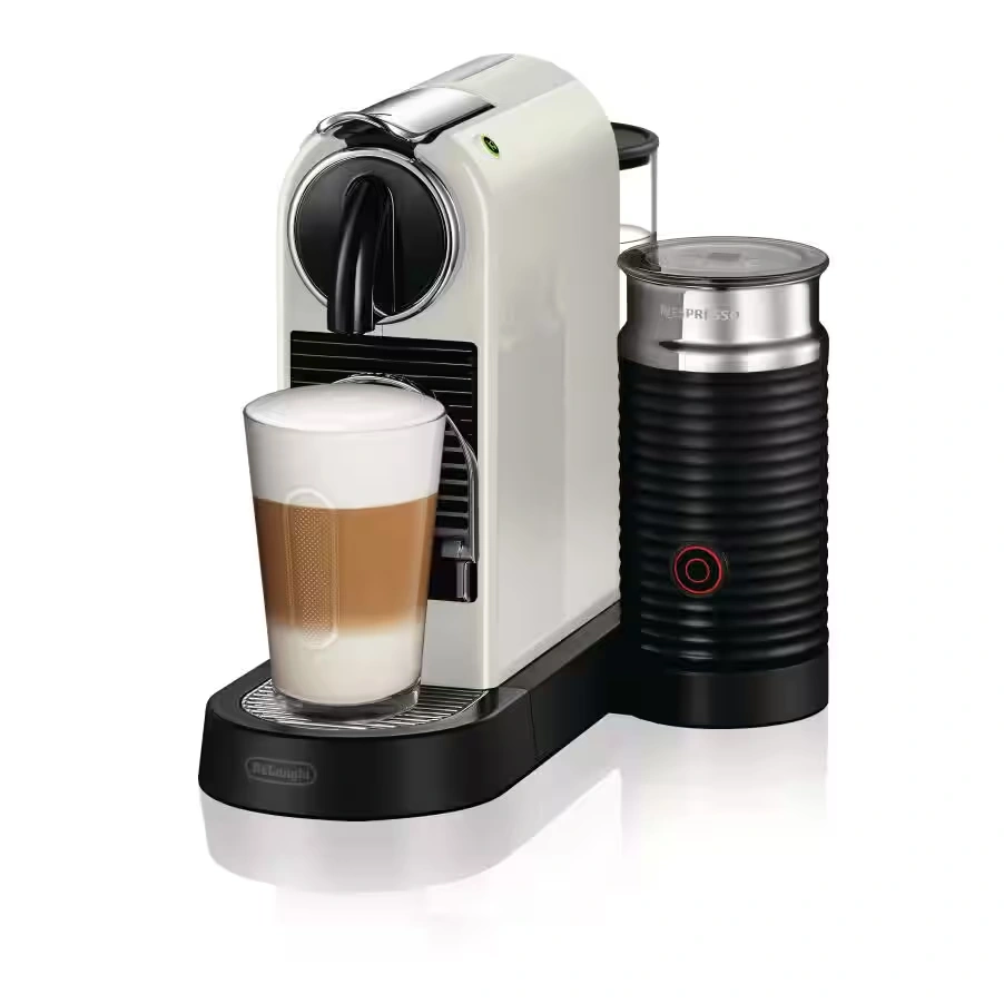 Nespresso Citiz Espresso Coffee Machine with Aeroccino Milk Frother - White