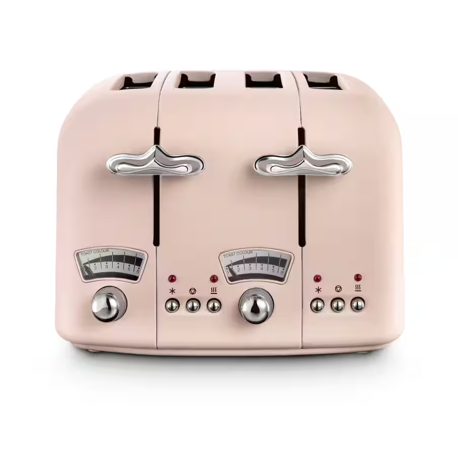 Argento Flora 4 slice Pink Toaster