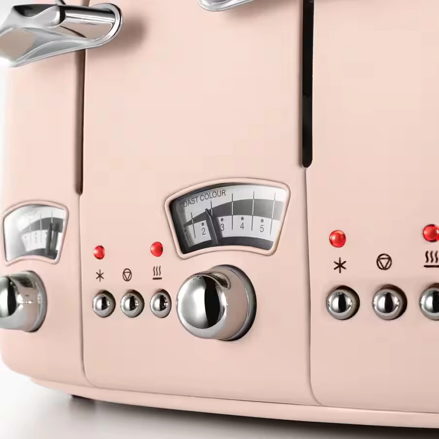 Argento Flora 4 slice Pink Toaster