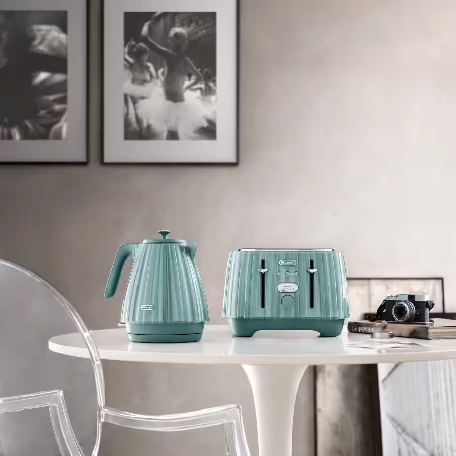 Ballerina 4 slice Laguna Green Toaster